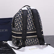 DiorTravel Backpack Blue Dior Oblique Jacquard 34 x 42 x 15 cm - 4
