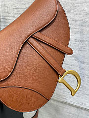 Dior Saddle Bag with Strap Golden Saddle Grained Calfskin 25.5 x 20 x 6.5 cm - 6