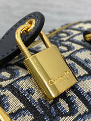 Dior Groove 25 - Blue Dior Oblique Jacquard 25 x 19 x 16 cm - 4