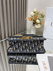 Dior 30 Montaigne Chain Bag - Blue Dior Oblique Jacquard 25 x 16.5 x 8 cm - 4