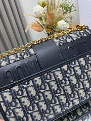 Dior 30 Montaigne Chain Bag - Blue Dior Oblique Jacquard 25 x 16.5 x 8 cm - 2