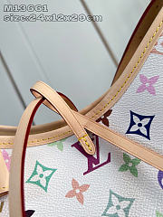Louis Vuitton x Takashi Murakami CarryAll PM White Multicolored 24 x 12 x 29 cm - 3