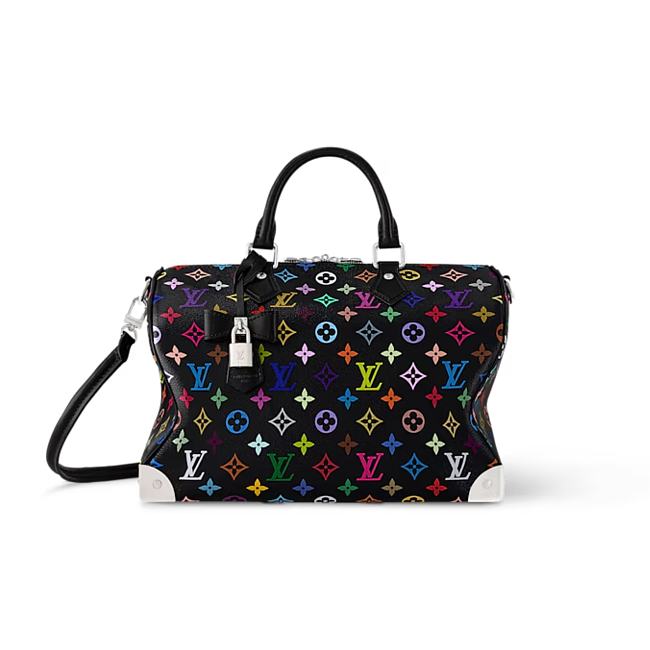 Louis Vuitton x Takashi Murakami Speedy Soft 30 Black Multicolored 21 x 17 x 30 cm - 1