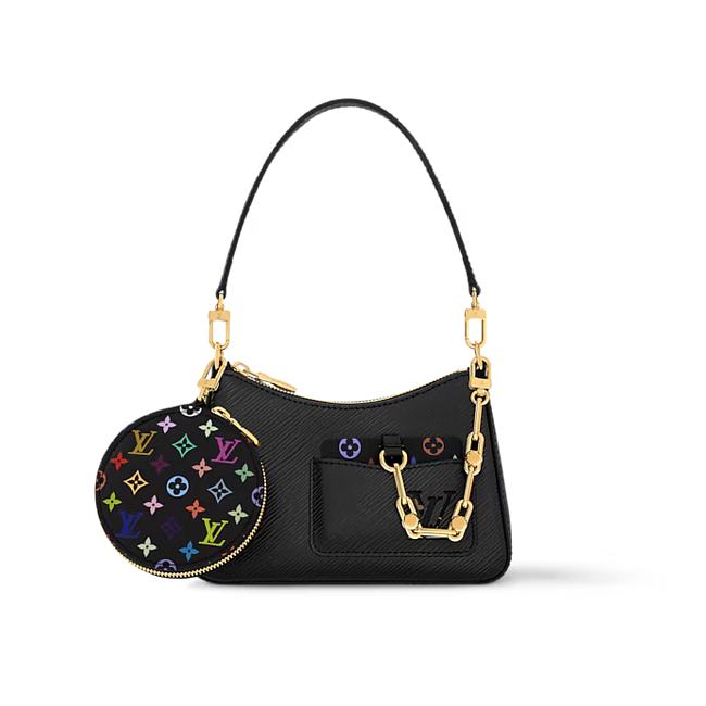 Louis Vuitton x Takashi Murakami Marellini Black Multicolored 13.5 x 6.5 x 19 cm - 1
