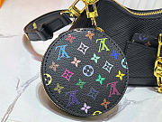 Louis Vuitton x Takashi Murakami Marellini Black Multicolored 13.5 x 6.5 x 19 cm - 3