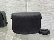 Medium Dior Bobby Bag Black Grained Calfskin 22 x 17 x 6 cm - 2