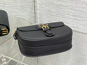 Medium Dior Bobby Bag Black Grained Calfskin 22 x 17 x 6 cm - 3