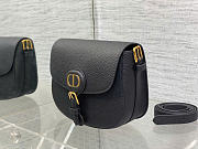 Medium Dior Bobby Bag Black Grained Calfskin 22 x 17 x 6 cm - 4