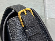 Medium Dior Bobby Bag Black Grained Calfskin 22 x 17 x 6 cm - 5