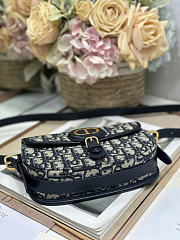 Dior Bobby East-West Bag Blue Dior Oblique Jacquard 21 x 12 x 5.1 cm - 3