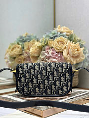 Dior Bobby East-West Bag Blue Dior Oblique Jacquard 21 x 12 x 5.1 cm - 5