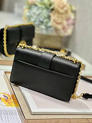 Dior 30 Montaigne East-West Bag with Chain Black Calfskin 21 x 12 x 6 cm - 5