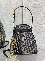 Medium C'est Dior Bag Blue Dior Oblique Jacquard 24 x 25.5 x 10 cm - 5