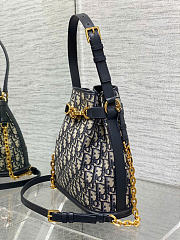 Medium C'est Dior Bag Blue Dior Oblique Jacquard 24 x 25.5 x 10 cm - 4