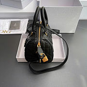 Dior Groove 20 Bag Black Macrocannage Calfskin 20.5 x 13.5 x 12 cm - 3
