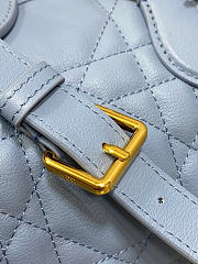 Dior Groove 20 Bag Pale Blue Macrocannage Calfskin 20.5 x 13.5 x 12 cm - 6