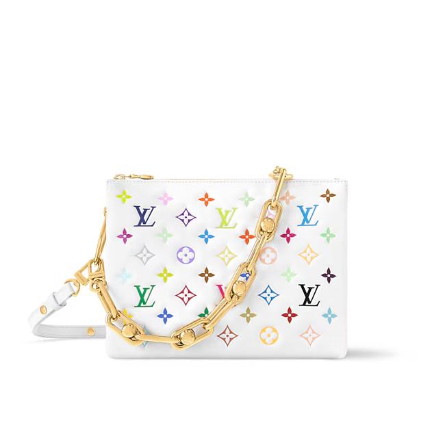 Louis Vuitton x Takashi Murakami Coussin PM White Multicolored 20 x 12 x 26 cm - 1