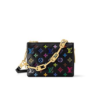 Louis Vuitton x Takashi Murakami Coussin BB Black Multicolored 16 x 7 x 21 cm