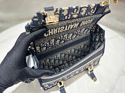 Small Diorcamp Bag - Blue Dior Oblique Embroidery 23 x 15 x 8 cm - 4