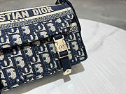 Small Diorcamp Bag - Blue Dior Oblique Embroidery 23 x 15 x 8 cm - 2