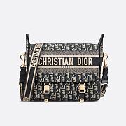 Medium Diorcamp Bag - Blue Dior Oblique Embroidery 29 x 22 x 12 cm - 1