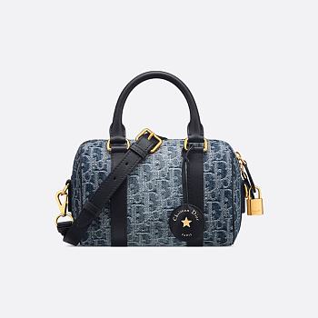 Dior Groove 20 Bag Blue Denim Dior Oblique Jacquard 20.5 x 13.5 x 12 cm