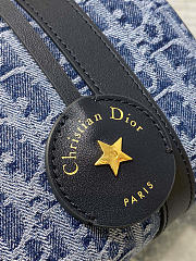 Dior Groove 20 Bag Blue Denim Dior Oblique Jacquard 20.5 x 13.5 x 12 cm - 5
