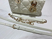 Medium Lady D-Joy Bag Latte Cannage Lambskin 26 x 13.5 x 5 cm - 3