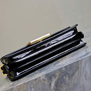 Miss Dior Flap Bag Black Patent Calfskin 22 x 11 x 6 cm - 4