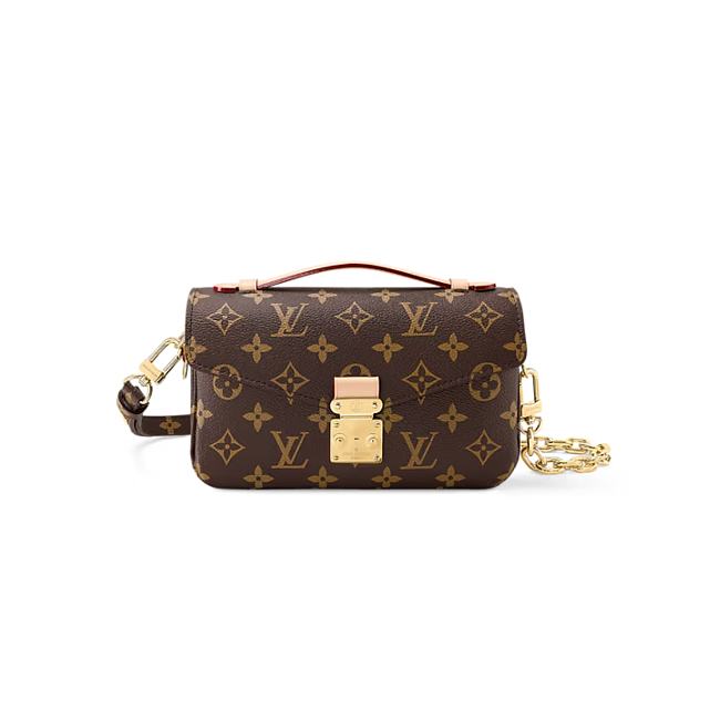Louis Vuitton Pochette Métis East West Monogram Canvas Brown 13.5 x 6 x 21.5 cm - 1