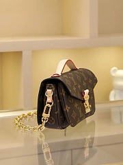 Louis Vuitton Pochette Métis East West Monogram Canvas Brown 13.5 x 6 x 21.5 cm - 5