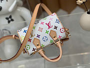 Louis Vuitton x Takashi Murakami Nano Speedy White Multicolored 10 x 7.5 x 16 cm - 5
