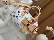 Louis Vuitton x Takashi Murakami Nano Speedy White Multicolored 10 x 7.5 x 16 cm - 4
