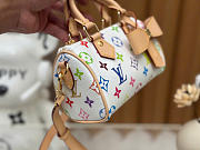 Louis Vuitton x Takashi Murakami Nano Speedy White Multicolored 10 x 7.5 x 16 cm - 3