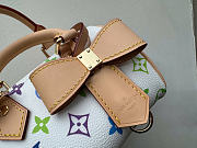 Louis Vuitton x Takashi Murakami Nano Speedy White Multicolored 10 x 7.5 x 16 cm - 6