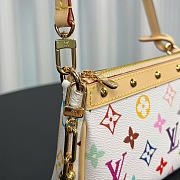 Louis Vuitton x Takashi Murakami Pochette Accessoires White Multicolored 13 x 4 x 22 cm - 4