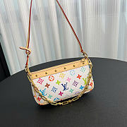 Louis Vuitton x Takashi Murakami Pochette Accessoires White Multicolored 13 x 4 x 22 cm - 2