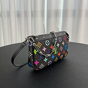 Louis Vuitton x Takashi Murakami Pochette Accessoires Black Multicolored 13 x 4 x 22 cm - 6