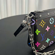 Louis Vuitton x Takashi Murakami Pochette Accessoires Black Multicolored 13 x 4 x 22 cm - 5