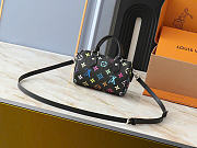 Louis Vuitton x Takashi Murakami Nano Speedy Black Multicolored 10 x 7.5 x 16 cm - 3