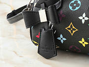 Louis Vuitton x Takashi Murakami Nano Speedy Black Multicolored 10 x 7.5 x 16 cm - 5
