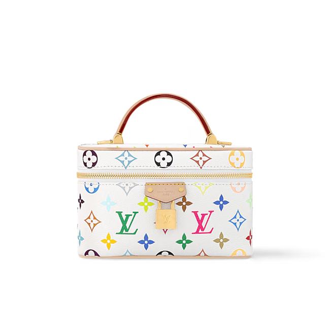 Louis Vuitton x Takashi Murakami Vanity Chain Pouch White Multicolored 11.5 x 6.5 x 19 cm - 1