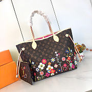 Louis Vuitton x Takashi Murakami Neverfull MM Superflat Monogram 28 x 14 x 31 cm - 6