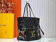 Louis Vuitton x Takashi Murakami Neverfull MM Black 28 x 14 x 31 cm - 5