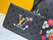 Louis Vuitton x Takashi Murakami Neverfull MM Black 28 x 14 x 31 cm - 2