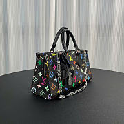 Louis Vuitton x Takashi Murakami OnTheGo East West Chain Black Multicolored 13 x 10 x 25 cm - 4