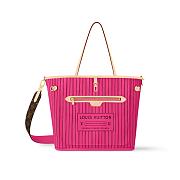Louis Vuitton Neverfull Bandouliere MM Inside Out Monogram/Rose Pondichery 28 x 14 x 31 cm - 1