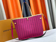 Louis Vuitton Neverfull Bandouliere MM Inside Out Monogram/Rose Pondichery 28 x 14 x 31 cm - 3