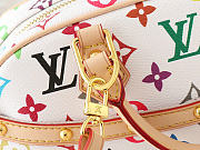 Louis Vuitton x Takashi Murakami Handbag East West White Multicolored 14 x 10 x 27 cm - 6