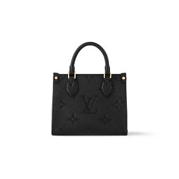 Louis Vuitton OnTheGo BB Black 15 x 8.5 x 18 cm